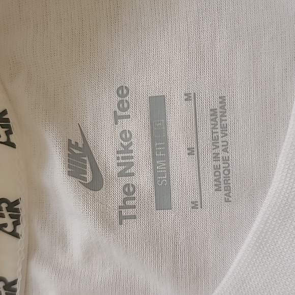 NWOT Nike Air White Women's Slim Fit Cropped Top Size M - Picture 4 of 5